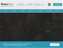 Tablet Screenshot of doorsec.org.uk
